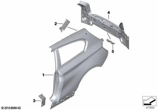 Suporte de depósito de SCR para BMW 1 F20N Series, F21N (OEM 41007482337). BMW original