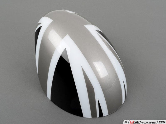 Copertura/alloggiamento specchietto esterno sinistro Black Jack OEM 51162409445 per MINI F54 Clubman, F55, F56, F57 Cabrio, F60 Countryman... e altro ancora. MINI originale.