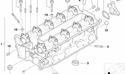 Tapa superior motor OEM 11127830117 para BMW E39 y E52 (cilindros 5-8). Pieza original BMW.