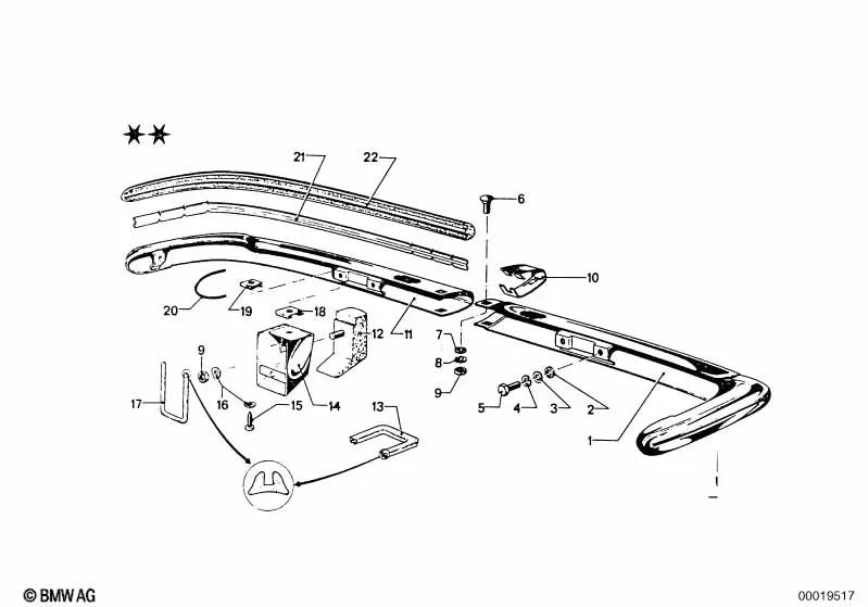 Arandela de goma para BMW (OEM 51125770149). Original BMW.