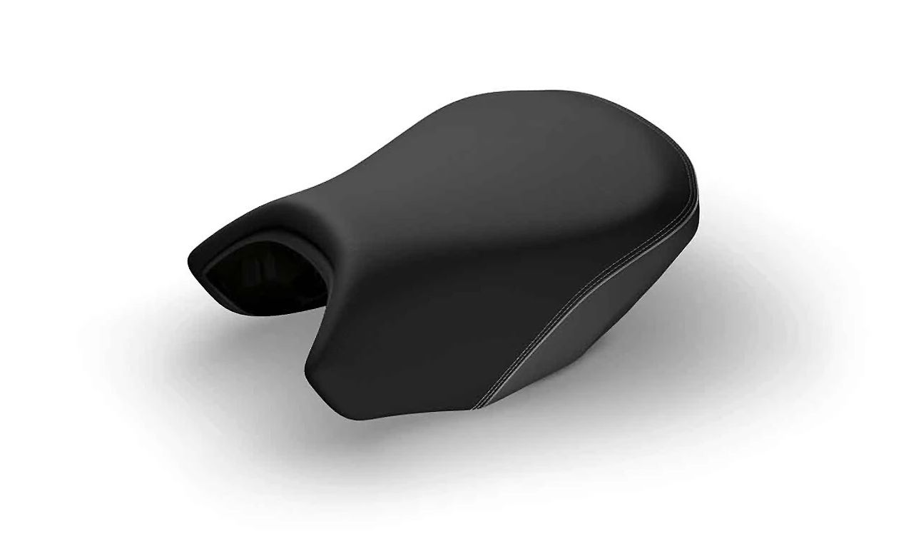Asiento conductor alto OEM 77348553995 para motos BMW R1200GS, R1250GS, R1200GS Adv., R1250GS Adv. Original BMW Motorrad.