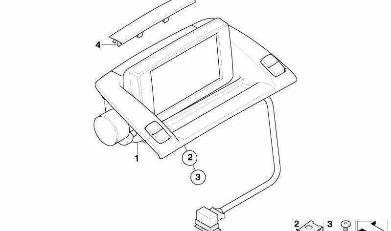 Rejilla embellecedora OEM 65506929988 para BMW E85, E86 (Z4). Original BMW.
