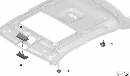 OEM Portagafas 51447848992 für BMW F15, F85, F16, F86. Original BMW.