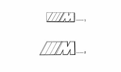 Emblema original BMW OEM 51142694404 para BMW E39 (Logo frontal o trasero). Decoración exterior.