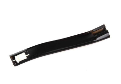 Moldura izquierda puerta OEM 51131961771 para BMW E30 318i, 320i (modelos con cambio manual y automático, tracción trasera, años 1986-1993). Color negro. Original BMW.