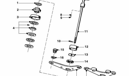 Arandela de ajuste para BMW (OEM 31411231201). Original BMW