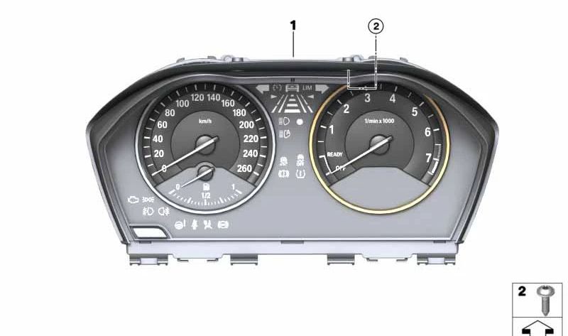 INSTRUMENT TABLE OEM 62108794210 FOR BMW F20, F21, F22, F23, F45, F46, F48, F49. Original BMW spare.