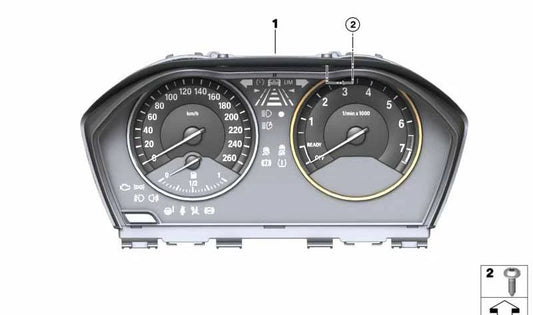 INSTRUMENT TABLE OEM 62108794210 FOR BMW F20, F21, F22, F23, F45, F46, F48, F49. Original BMW spare.