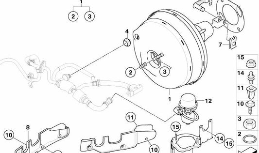 OEM SUPPORT 51718040178 for BMW E60, E61, E63, E64. Original BMW piece. Ideal for fixing in brake systems or other vehicle components.