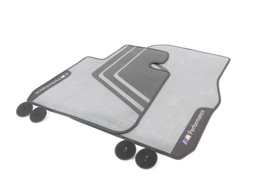 Alfombrillas M Performance delanteras OEM 51472407299 para BMW Serie 1 F20, F21, Serie 2 F22, F23, F87 M2... y más. Original BMW.