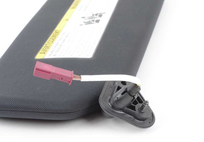 Parasoles tela izquierda OEM 51167960067 para BMW E92, E93. Original BMW.