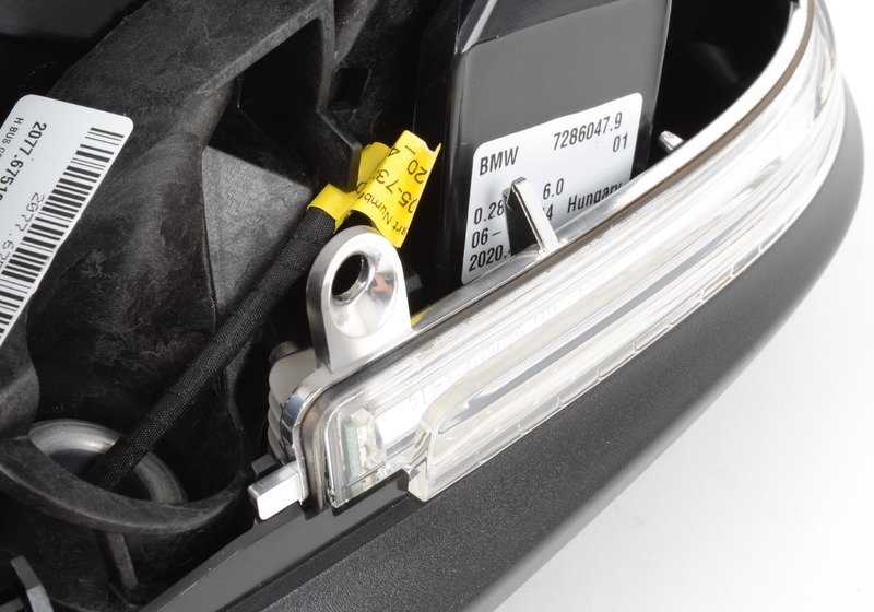 Espejo retrovisor exterior calefactado izquierdo para BMW Serie 3 F30, F31, F35 (OEM 51167345661). Original BMW