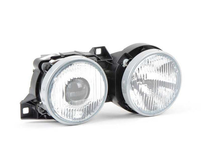 Faro delantero derecho doble OEM 63121385798 para BMW E30. Original BMW.
