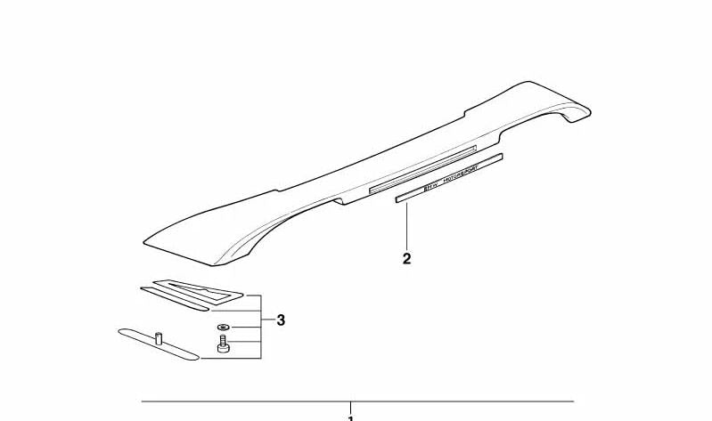 Autocollant d'origine OEM 51712258239 avec logo M pour BMW E36. Accessoire décoratif BMW d'origine.
