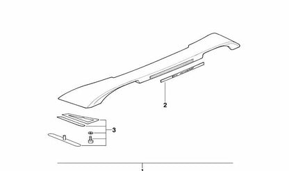 Autocollant d'origine OEM 51712258239 avec logo M pour BMW E36. Accessoire décoratif BMW d'origine.