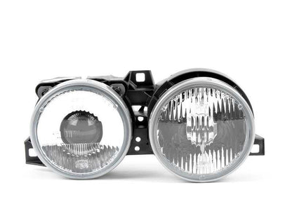 Faro delantero derecho doble OEM 63121385798 para BMW E30. Original BMW.