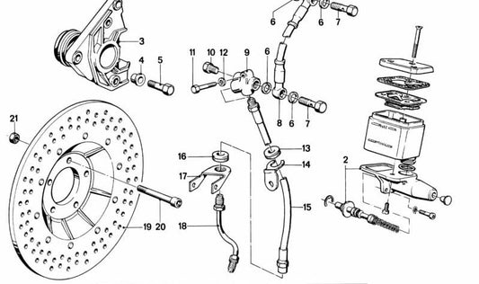 Casquillo de guía pinza de freno OEM 34112301735 para BMW E31, E32, E34, E36, E38, E39, E46, E52, E53, E60, E61, E63, E64, E65, E66, E67, E68, E81, E82, E83, E84, E85, E86, E87, E88, E89, F01, F02, F03, F04, F07, F10, F11, F12, F13, F15, F16, F20, F
