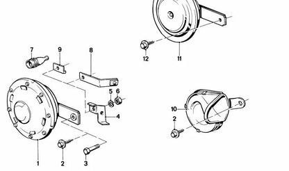 Tornillo hexagonal chapa OEM 07119916960 para BMW E21, E30, E36, E12, E28, E34, E24, E23, E32, E31. Original BMW. Ideal para fijaciones de chasis, escape y motor.