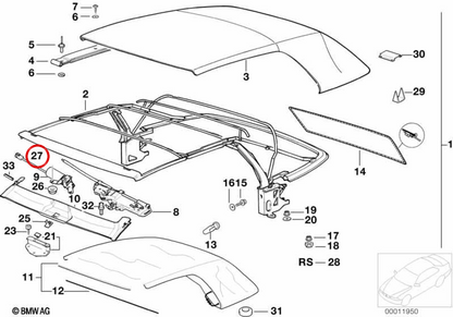 Silentblock OEM 67618370818 für BMW E82, E88, E36, E46. Original BMW.