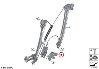 Oder elektrischer Elektromotor OEM 67625A84FC2 für BMW IX (i20). Original BMW.