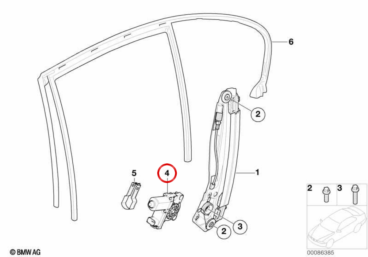 Oeme Curval Motor OEM 67628382002 für BMW E65, E66. Original BMW.