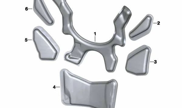 Espuma acústica para carenado frontal OEM 46638527444 para BMW Motorrad K1. Original BMW Motorrad.