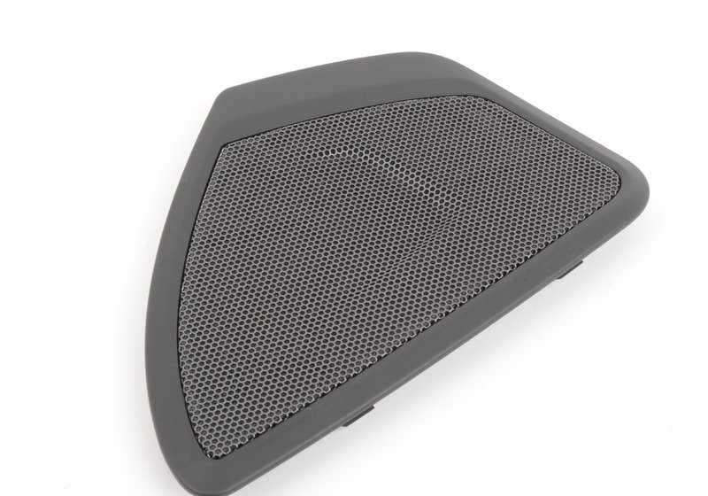 Moldura altavoz metal negro izquierda OEM 51417278449 para BMW F20, F21, F22, F87, F23... y más. Original BMW.