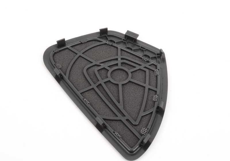 Moldura altavoz metal negro izquierda OEM 51417278449 para BMW F20, F21, F22, F87, F23... y más. Original BMW.
