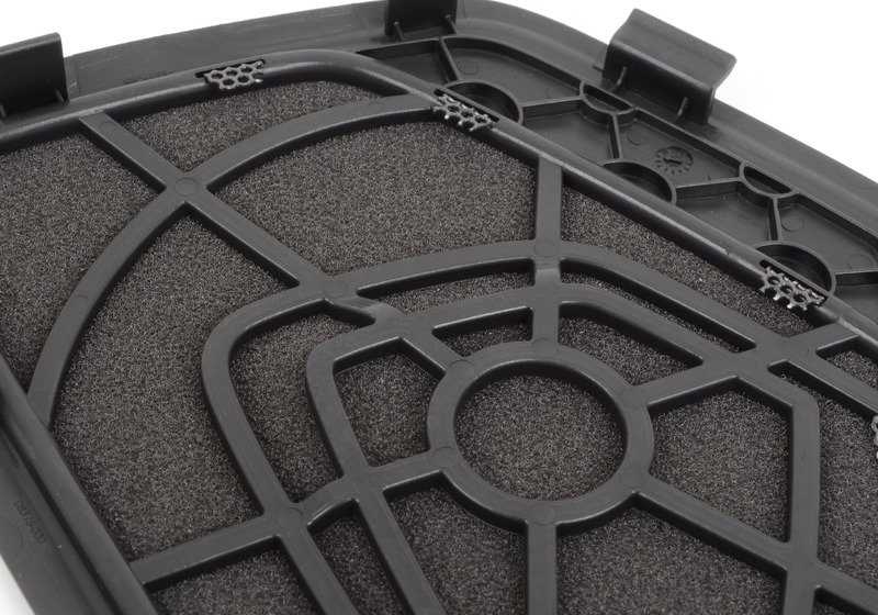 Moldura altavoz metal negro izquierda OEM 51417278449 para BMW F20, F21, F22, F87, F23... y más. Original BMW.