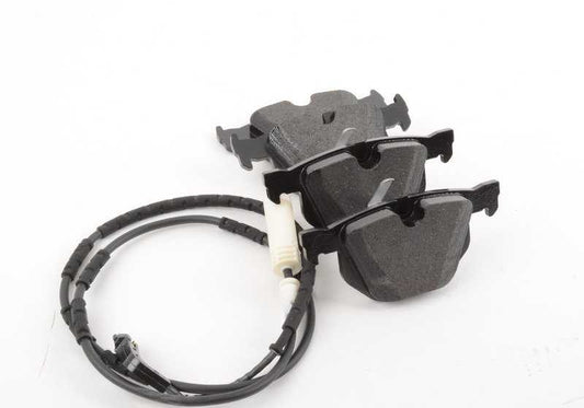 Juego de pastillas de freno con sensor OEM 34212288895 para BMW E90, E91, E92, E93. Original BMW.