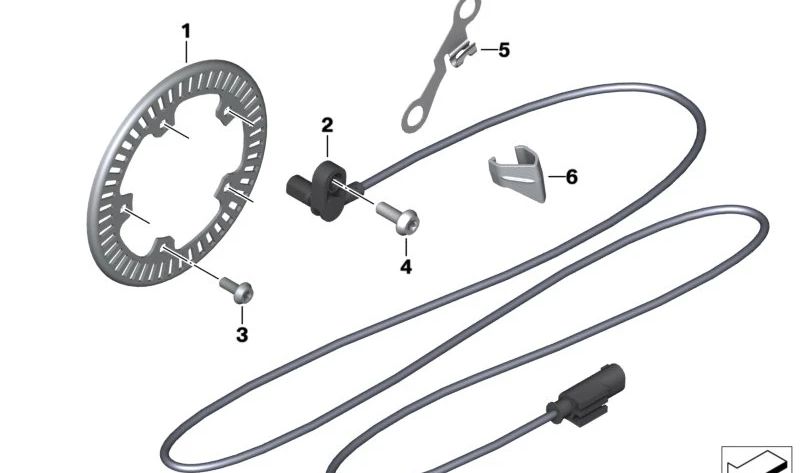 Bremsträgerplatte vorne OEM 34528404579 für BMW Motorräder F 650 GS, F 700 GS, F 800 GS, F 850 ​​GS... Original BMW Motorrad.