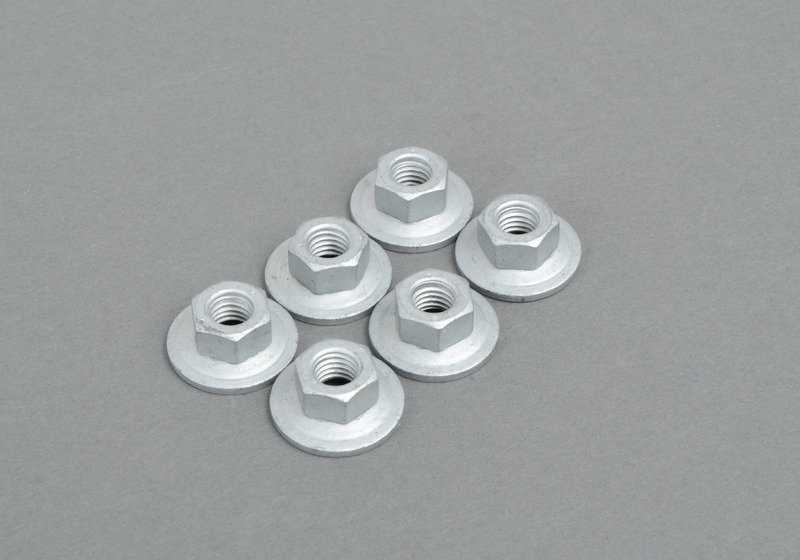 Viti e graffette per il paraurti posteriore OEM 51122293990 per BMW E46 {316i, 316CI} (modelli compatibili 1998–2006). BMW originale.