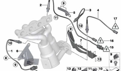 Abrazadera de cables OEM 11787516866 para BMW E81, E87, E90, E91, E92, E60, E63, X1 E84, Z4 E85… y más. Original BMW.