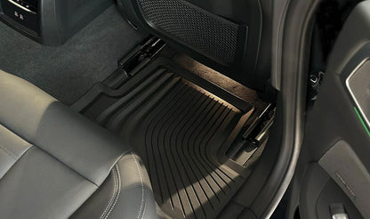 Alfombrillas traseras todo clima OEM 51475A26849 para BMW i4 G26 Gran Coupé, i4 G26 Gran Coupé LCI. Original BMW.