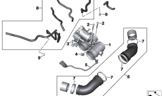 Apertando OEM CLAMPO 13719444737 PARA BMW R 18, R 18 CLASSIC, R 18 B, R 18 MOTOCYCLES TRANSCONTINENTES. BMW Motorrad original.