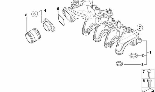 Junta de perfil OEM 11617805029 para MINI R56, Clubman R55. Original MINI.