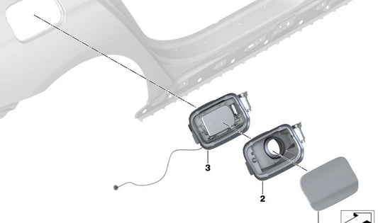Protective cover OEM 51177358677 for BMW G12, 7 Series (2015-2022). Original BMW.