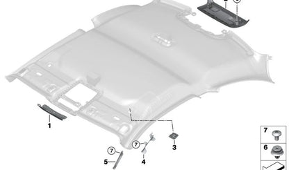 Cubierta para luz de freno OEM 51448746214 para BMW Serie 2 Coupé (G42). Original BMW.