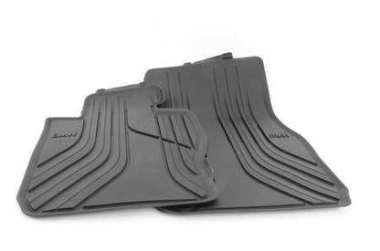 Alfombrillas delanteras todo clima OEM 51472339809 para BMW F30, F31, F34 GT y más. Original BMW.