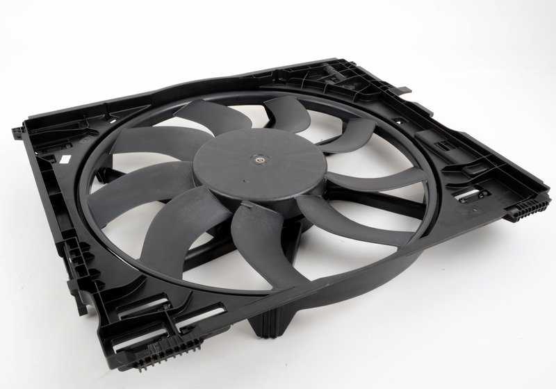 Ventilador completo con soporte OEM 17112284887 para BMW F87 (M2 CS/Competition), F80 (M3), F82/F83 (M4). Compatible con motores S55. Original BMW.