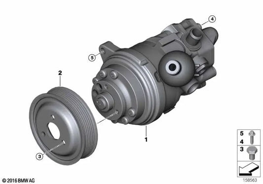 Tandem pump for BMW E70 (OEM 32416783962). Genuine BMW.