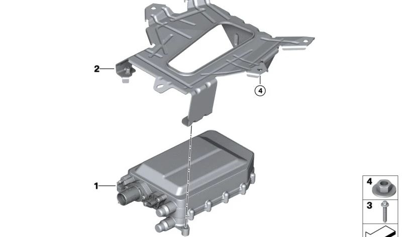 Scallo idrico elettrico per BMW 5 G60 Serie, serie 7 G70, I20, X1 U11, U12 (OEM 64125A9D015). BMW originale
