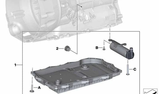 Kit de reparación del acumulador de aceite OEM 24345A13153 para BMW F20, F20N, F21, F21N, F22, F22N, F23, F23N, G42, F30, F30N, F31, F31N, F34, F34N, F35, F35N, G20, G20N, G21, G21N, G28, G28N... Original BMW.