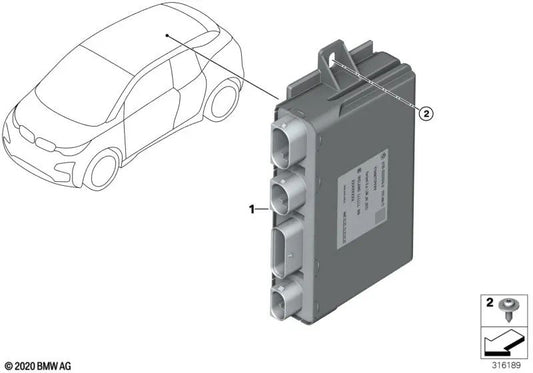 Módulo de interface de carga Steuergergerät para BMW i01, I01N (OEM 61359494502). BMW original
