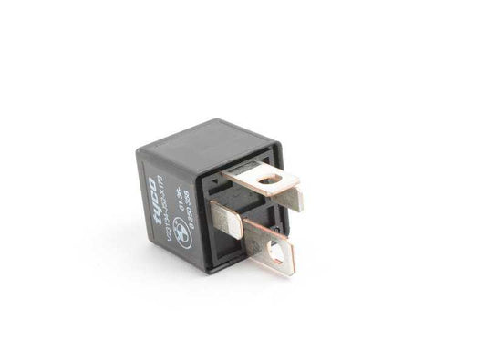 Relé interruptor negro OEM 61368350358 para BMW E36, E34, E39, E32, E38. Repuesto eléctrico compatible para varios sistemas del vehículo. Original BMW.