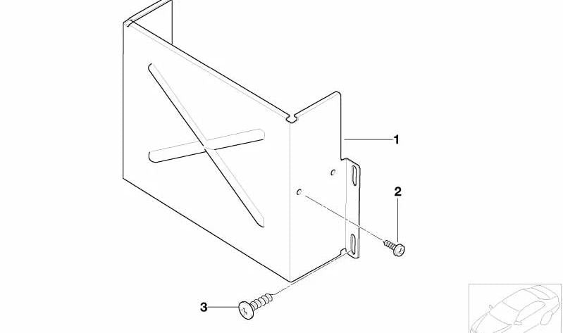 Tornillo de cabeza plana OEM 07119901061 para BMW 7' E65, X3 E83, Z4 E85, MINI R50, K 1200 RS... y más. Original BMW y MINI.