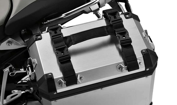 Asa de transporte OEM 77498543224 para maletas y topcase de aluminio en motos BMW R 1200 GS, R 1250 GS, F 850 GS, F 900 GS… y más. Original BMW Motorrad.