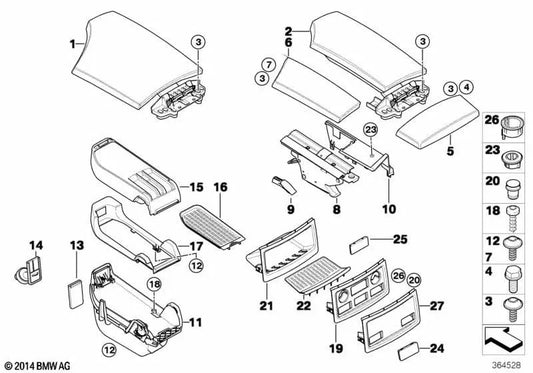 Tappeto di gomma per BMW E60, E60N, E61, E61N (OEM 51167133777). BMW originale.