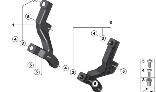 Soporte altavoz derecho OEM 65137728052 para motos BMW K 1600 GT, K 1600 GTL, K 1600 Bagger... y más. Original BMW Motorrad.