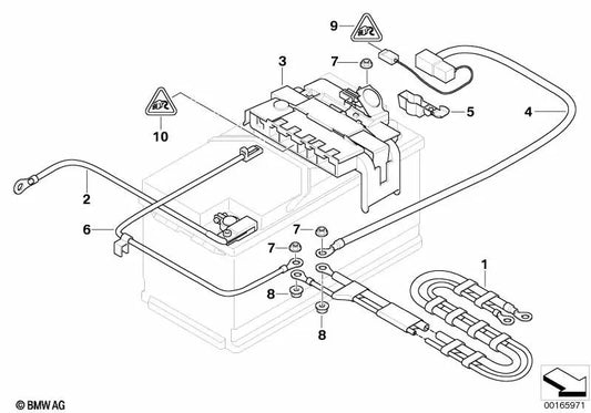 OEM 61129260956 Batterie-Pluskabel für BMW X1 E84 sDrive18i, sDrive20i (2010–2015). Original BMW.